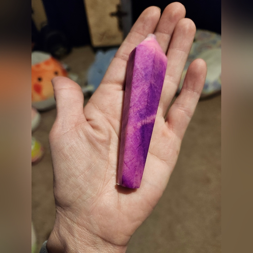 Purple (Dyed) Moonstone Wand